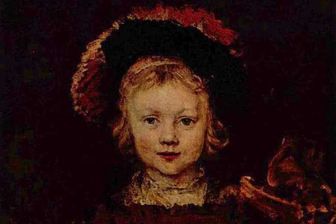 Картина Рембрандта "Портрет сына Титуса"