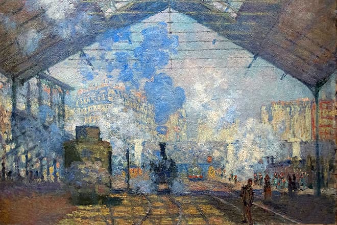 Картина Клода Моне «Вокзал Сен-Лазар»