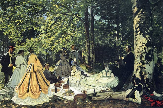 Картина Клода Моне «Завтрак на траве»