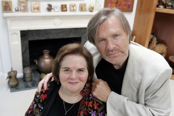 Олег Видов с женой Джоан Борстен