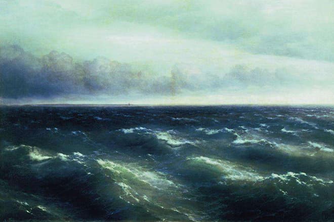 Картина Ивана Айвазовского "Черное море"