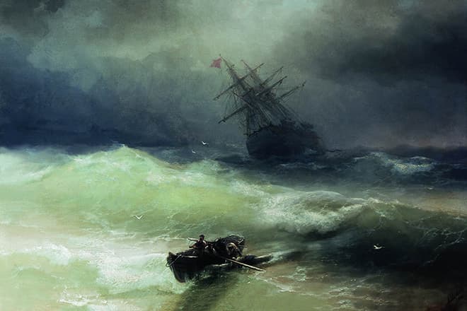 Картина Ивана Айвазовского "Буря"