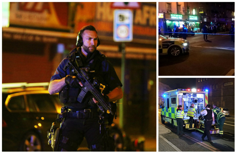 У мечети в Лондоне фургон наехал в толпу людей - фото с места происшествия