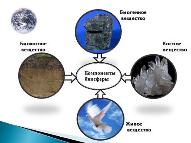 Схема связь биосферы с другими оболочками земли