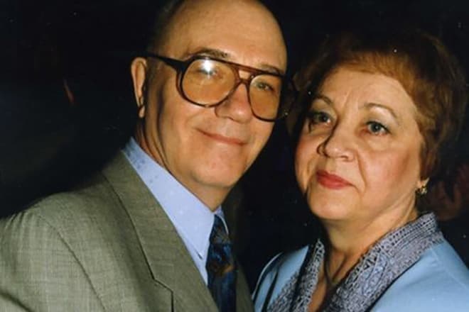 Леонид Куравлев с женой
