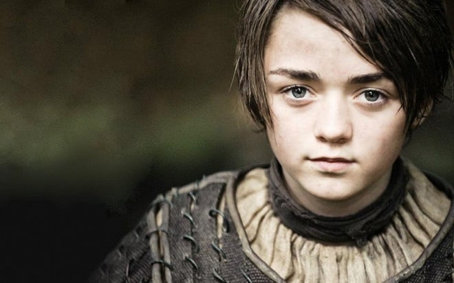 Сериал «Игра престолов»: актриса Мэйси Уильямс в роли Арьи Старк Сериал «Игра престолов»: актриса Мэйси Уильямс в роли Арьи Старк