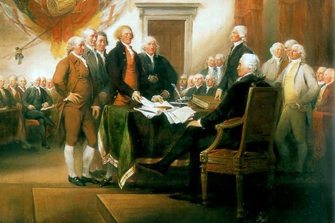 Подписание Декларации Независимости США