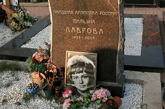 Могила Татьяны Лавровой