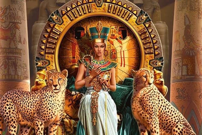 Клеопатра на египетском троне