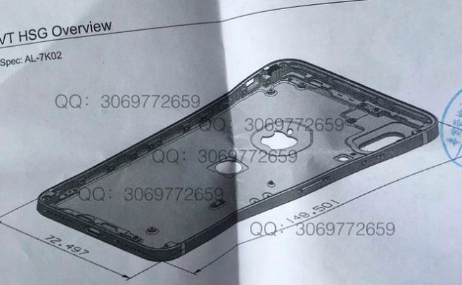 Схема нового iPhone 8 Схема нового iPhone 8