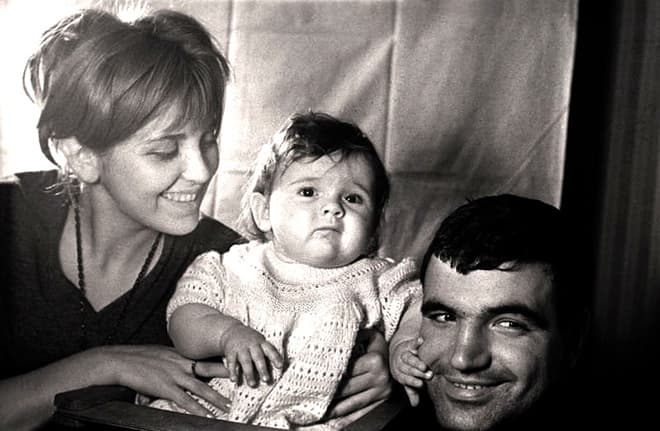Инна Гулая и Геннадий Шпаликов с дочерью