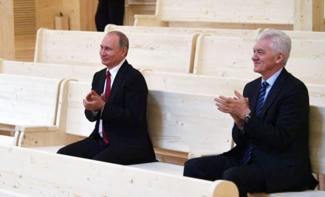 Владимир Путин и Геннадий Тимченко