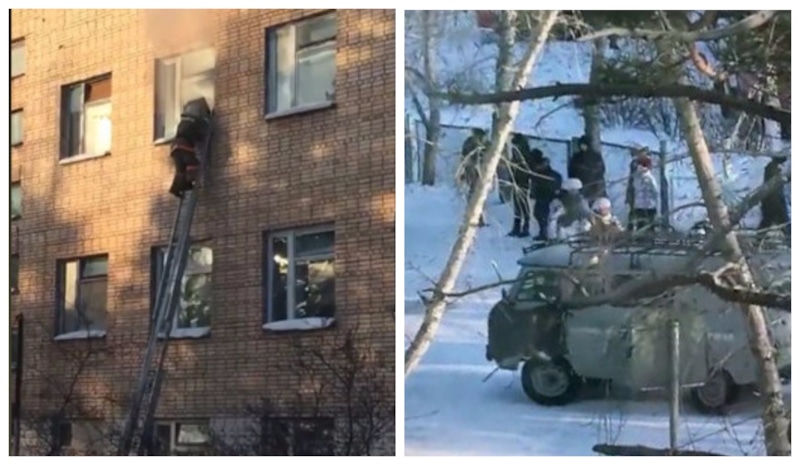 Эвакуация из школы в Бурятии