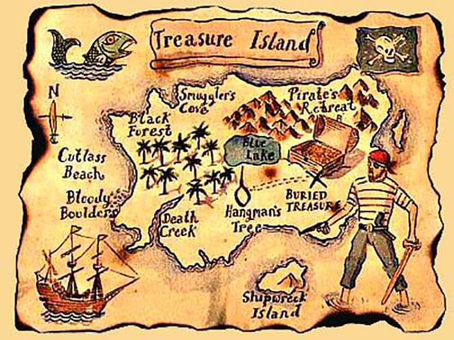 Карта острова сокровищ