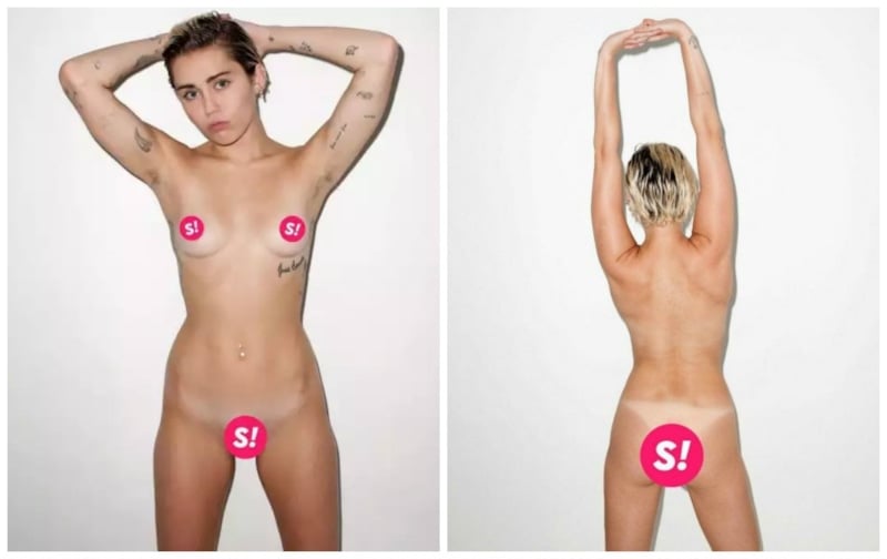 Naked pics of miley cirous real