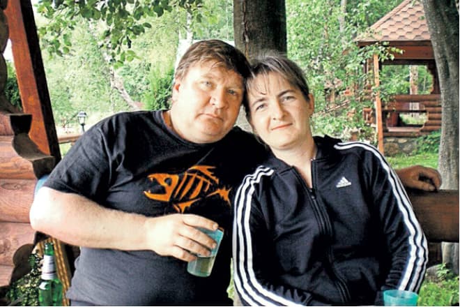Роман Мадянов с женой Натальей