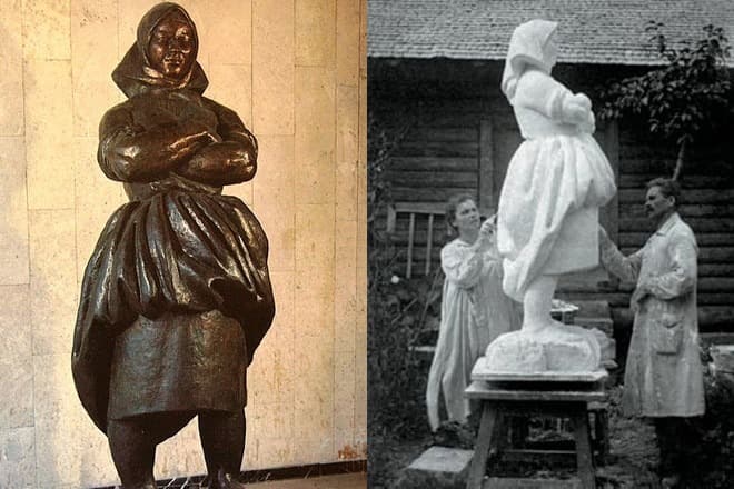 Скульптура Веры Мухиной «Крестьянка» и процесс ее создания