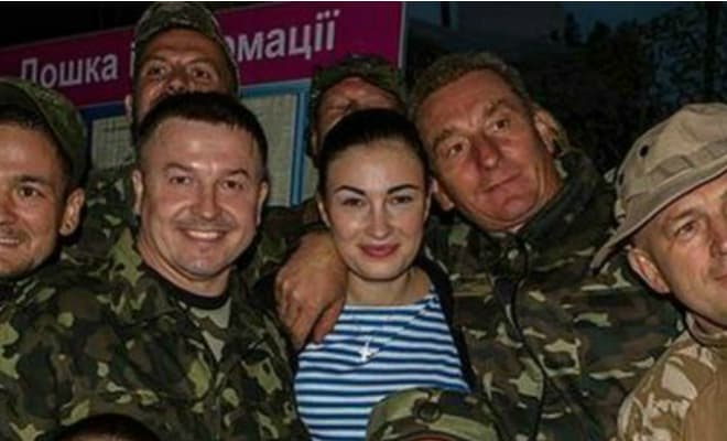 Анастасии Приходько с украинскими военными