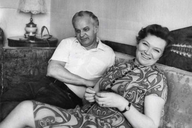 Станислав Ростоцкий и его жена Нина Меньшикова