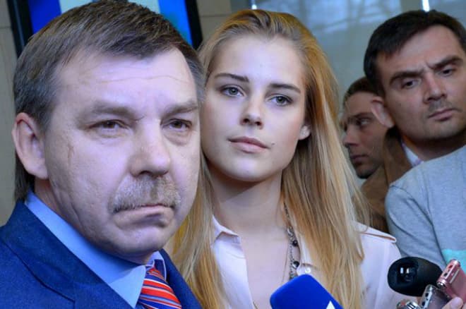Олег Знарок и его дочь Алиса