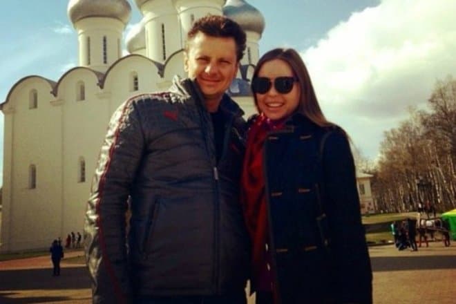 Максим Ярица с женой Татьяной
