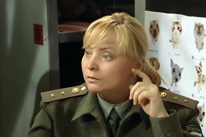 Светлана Пермякова в сериале “Солдаты”