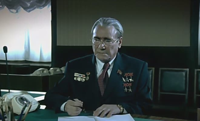 Сергей Шакуров в роли Леонида Брежнева