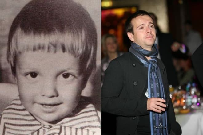 Андрей Губин в детстве и сейчас