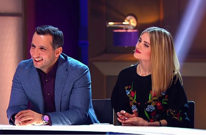 Арарат Кещян с женой в телешоу «Где логика?»