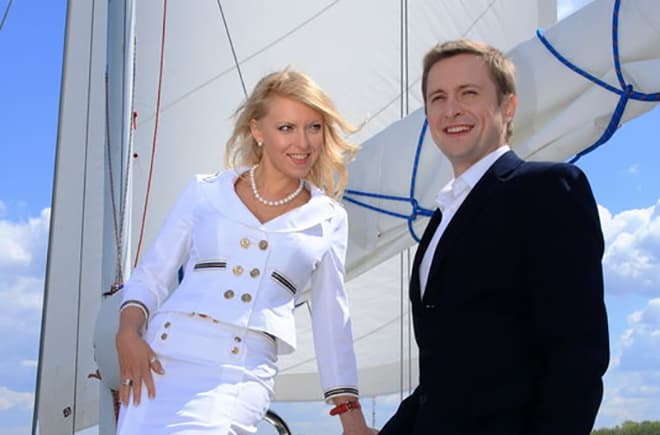 Артем Михалков с бывшей женой Дашей