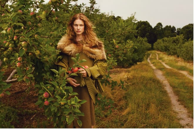 Наталья Водянова в объективе Энни Лейбовиц для Vogue 