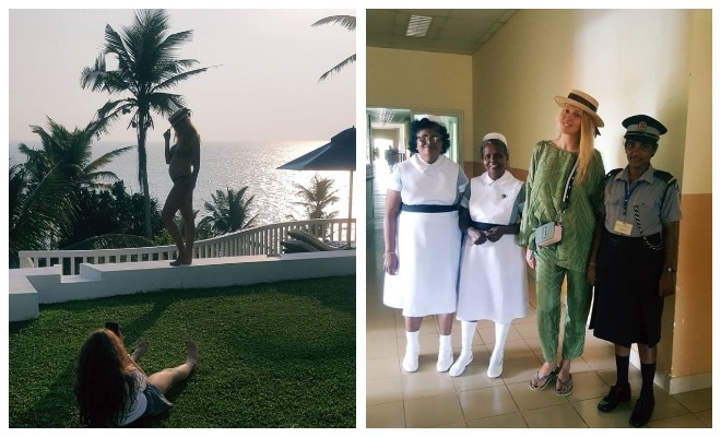 Оля Полякова в Шри-Ланке