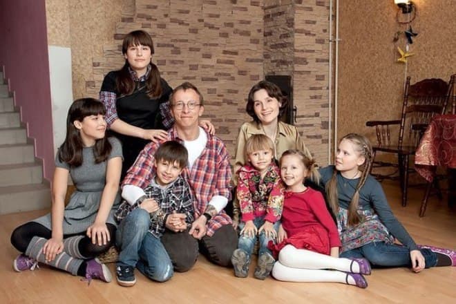 Оксана Арбузова с семьей