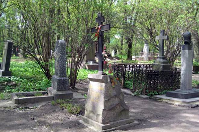 Могила Николая Лескова