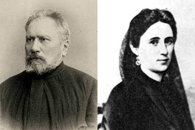 Николай Лесков и Екатерина Бубнова