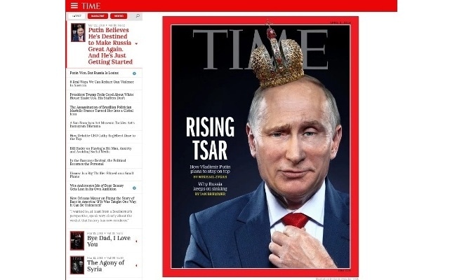 Фото путина на обложке time