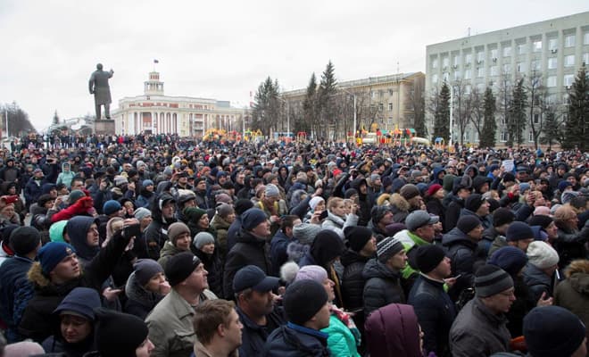 Митинг в Кемерово 27 марта