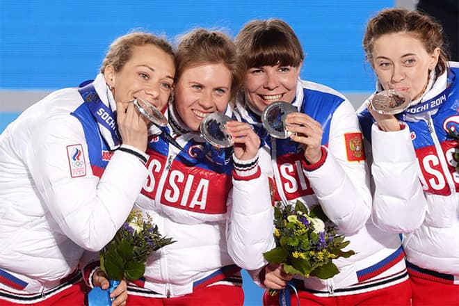Ольга Зайцева на Олимпиаде в Сочи