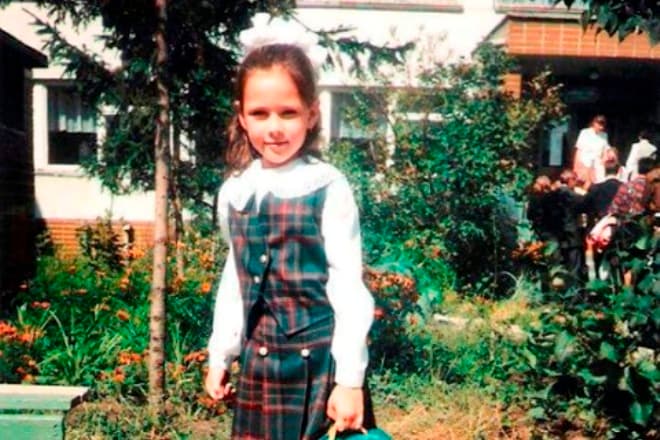 Юлия Санина в детстве