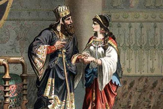 Царь Ксеркс и его жена Аместрида