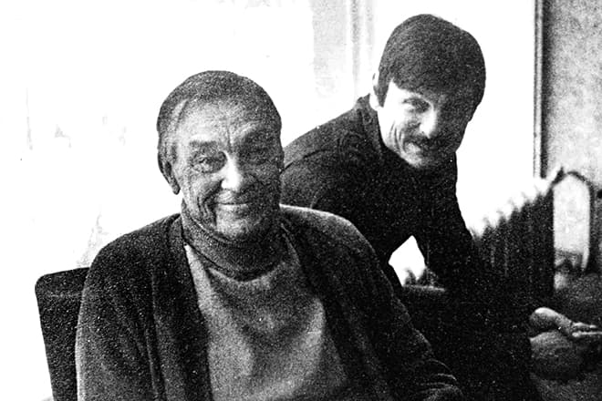 Арсений Тарковский и его сын Андрей Тарковский