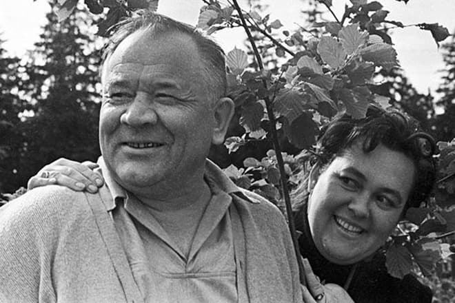 Борис Андреев и его жена Галина
