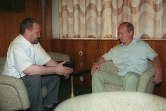 Ахмат Кадыров и Владимир Путин