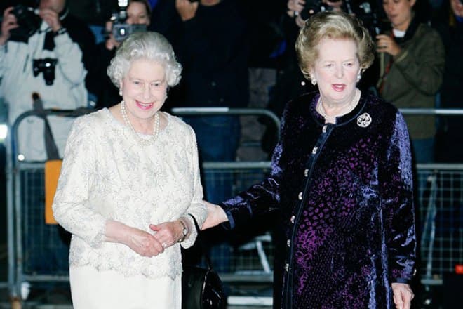 Елизавета II и Маргарет Тэтчер