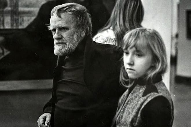 Василий Белов с дочерью Анной