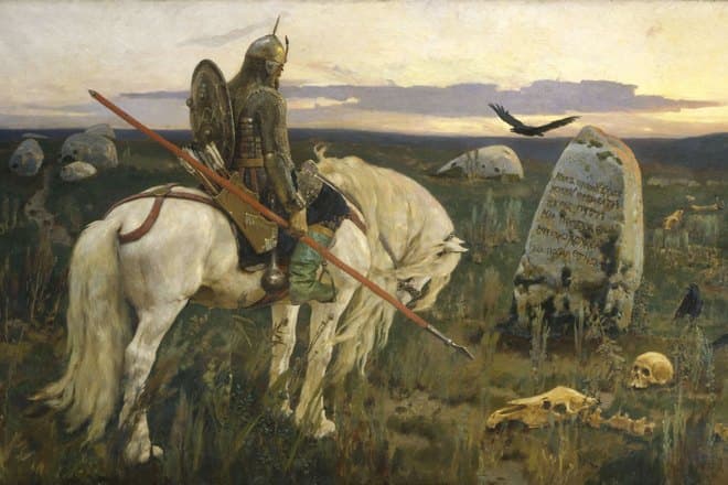 Картина Виктора Васнецова «Витязь на распутье»