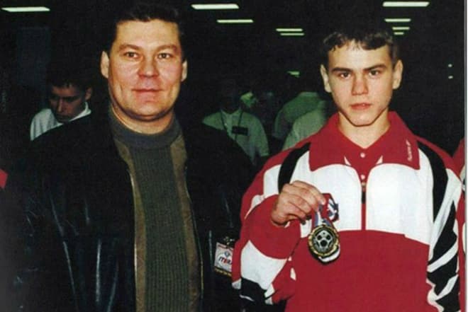 Игорь Акинфеев с отцом