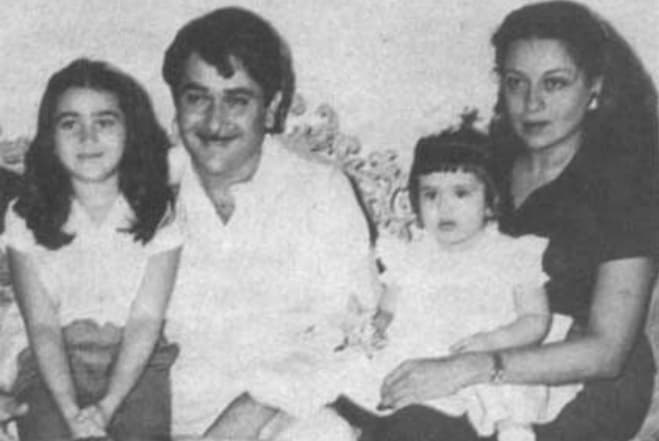 Карина Капур с родителями