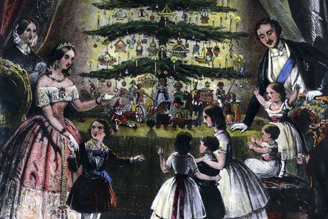 Королева Виктория и принц Альберт с детьми