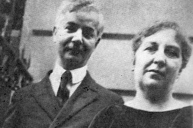 Саша Черный и его жена Мария